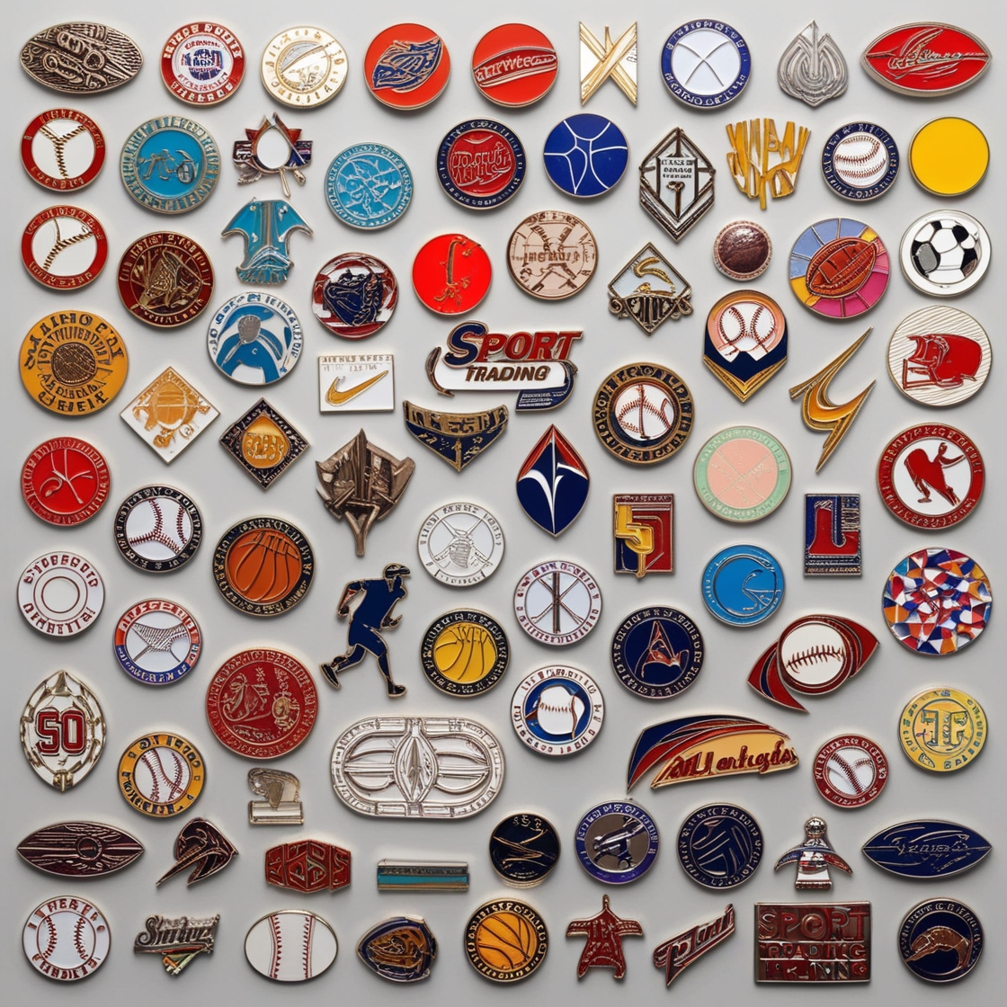 Custom sports trading pins