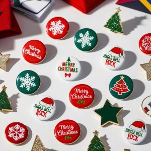 Custom Christmas lapel pins